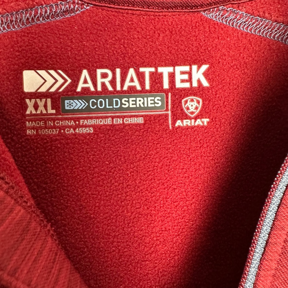 ARIAT TEK TEAM 1/2 ZIP SWEATSHIRT - Picture 7 of 8